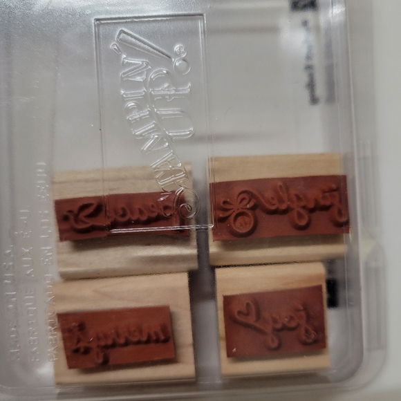 Stampin Up Itty Bitty Borders, Background Basics & Perfect Ending Stamp sets - Picture 6 of 8